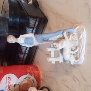 Vintage flambeo fine Porcelain Statues - Farm Life Taiwan